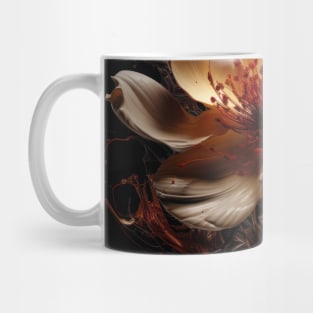 Fluid Blossom Art 3D Digital Art Mug